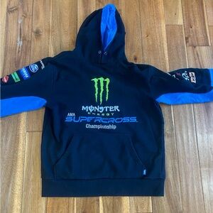 Monster Energy Supercross Black & Blue Hoodie